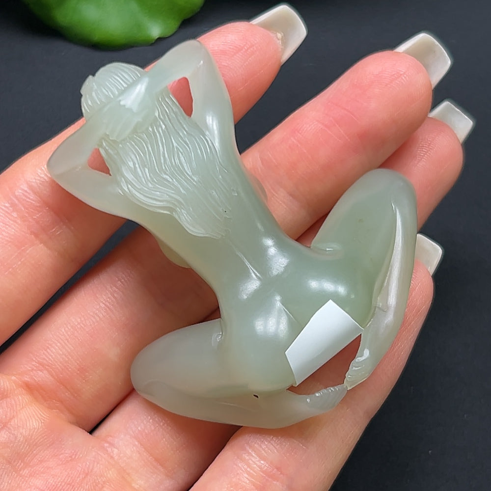Hetian Jade Beauty Pendant
