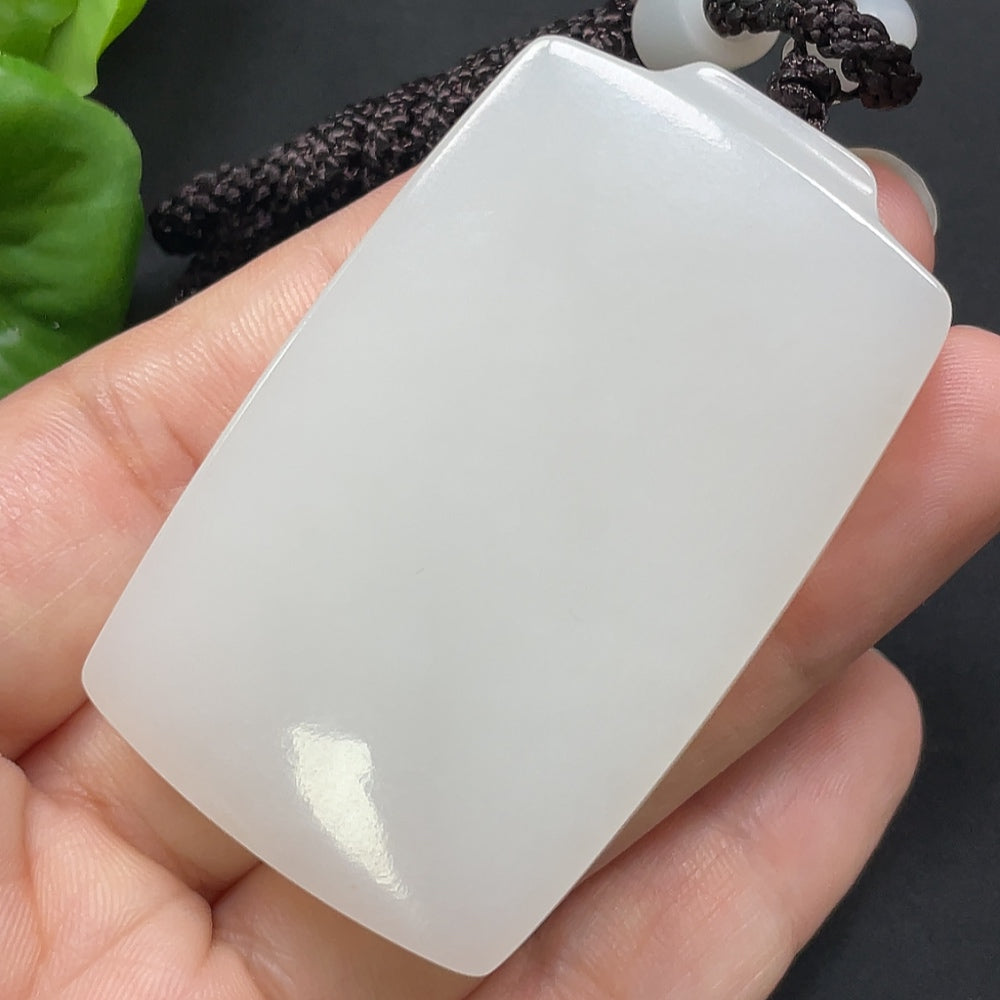 Hetian Jade Plain Pendant