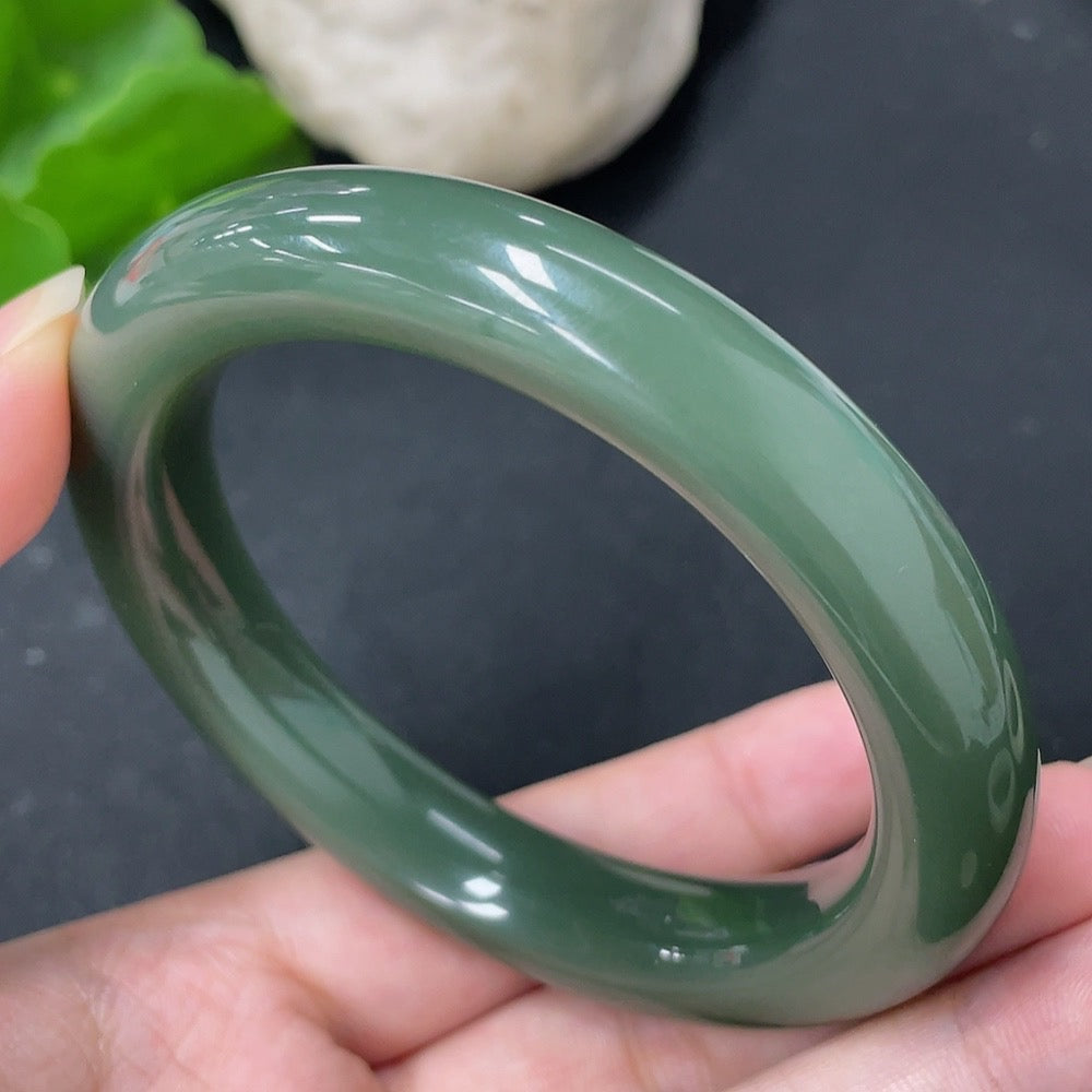 Hetian Jade Round Bracelet