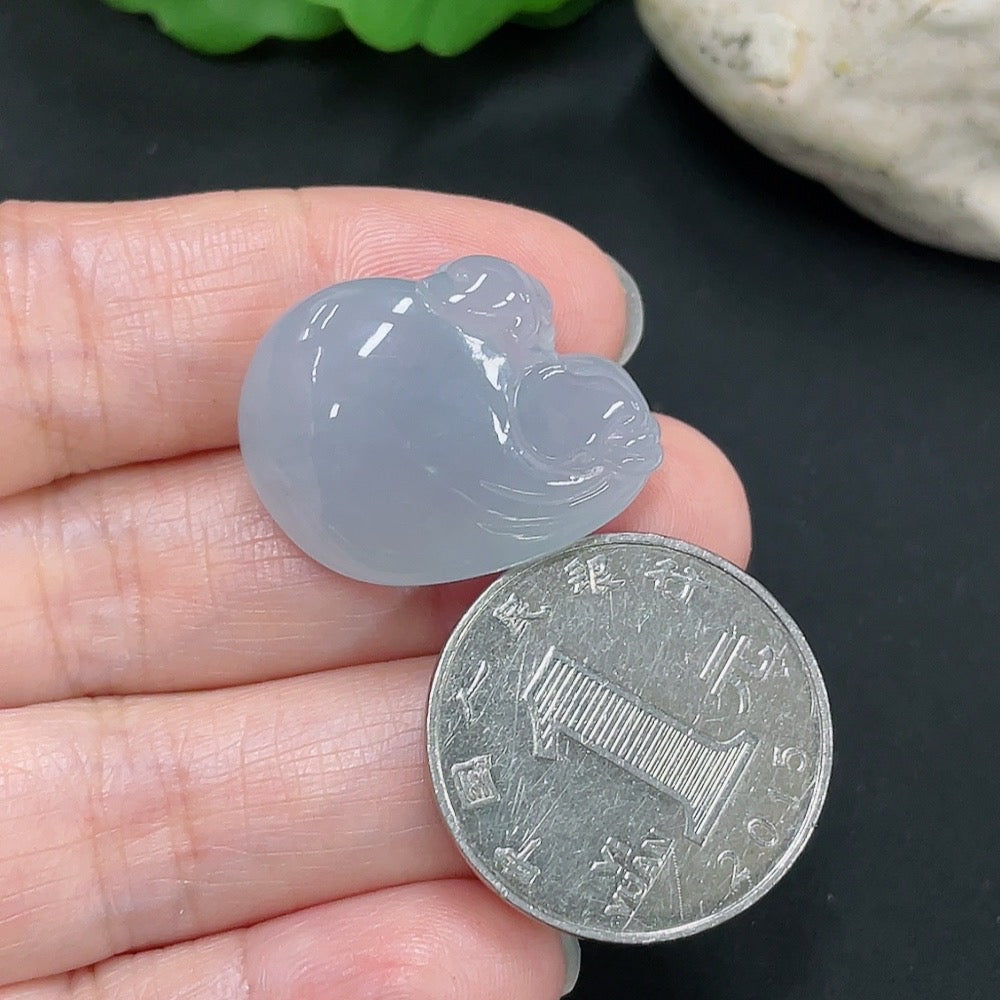 Jadeite Money Bag Pendant, Total Weight Approx. 8.8g