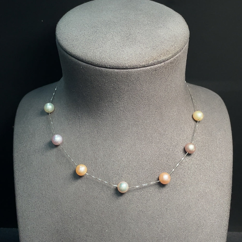 Pearl Necklace 18K Gold Total Weight Approx. 5.41g Stone Size About 7.7mm