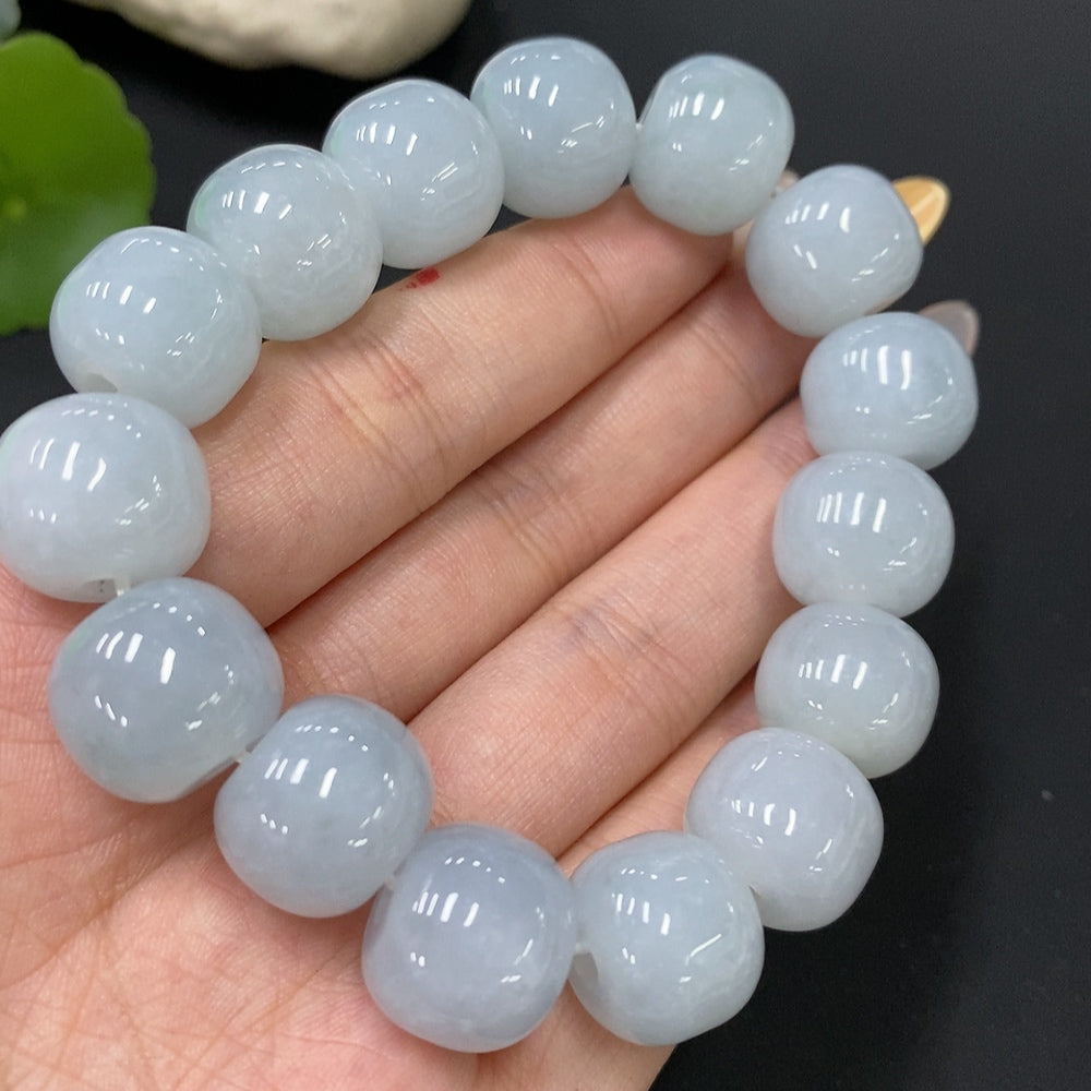 Jadeite Bracelet Total Weight Approx.81.6g Size Approx.15.4mm