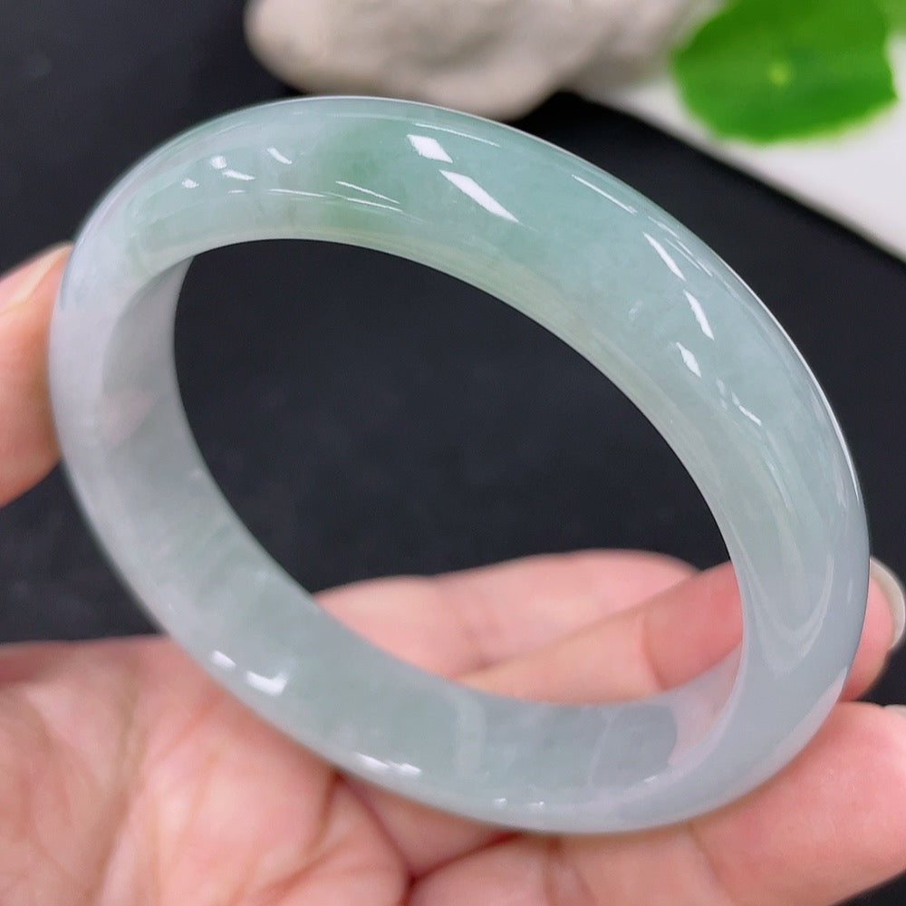 Jadeite Round Bangle Size 57.3 Total Weight Approximately 53.9g