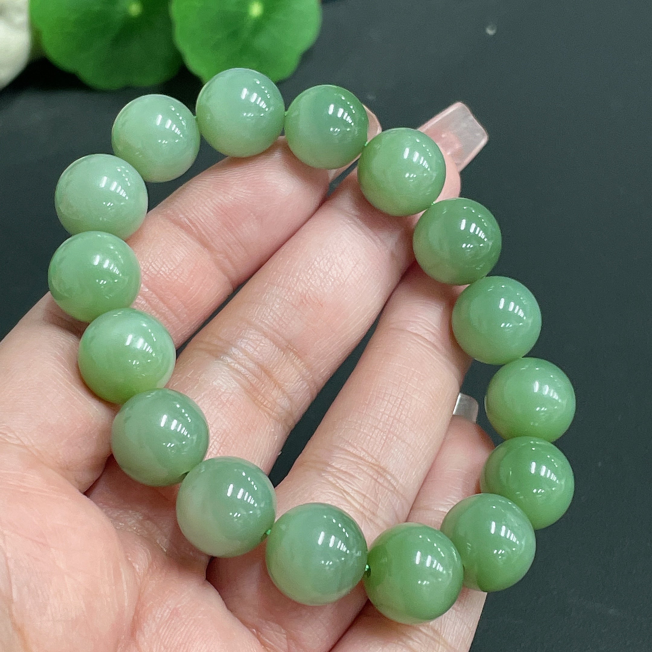 Hetian Jade Bracelet, Approx. 11.8mm, Total Weight Approx. 42.40g
