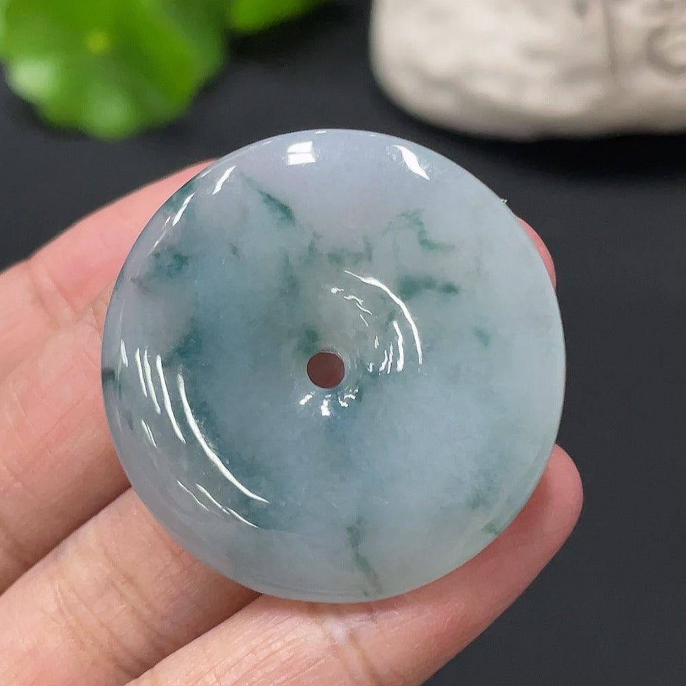 Jadeite Pendant Peace Buckle Approx 15.89g