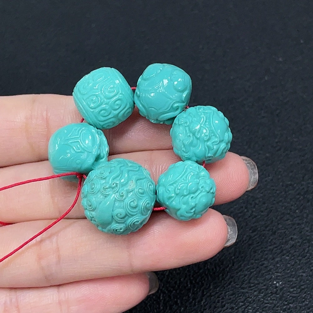 Turquoise Loose Beads Color Origin Undetermined
