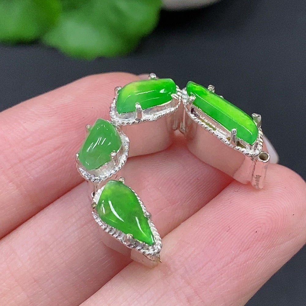 Jadeite Inlay Piece Non-Gold Inlay