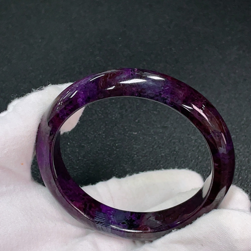 Sugilite Bracelet Purple Only with Other Mineral Components Total Weight Approx. 51.6g Size About 57.8mm (Mineral)