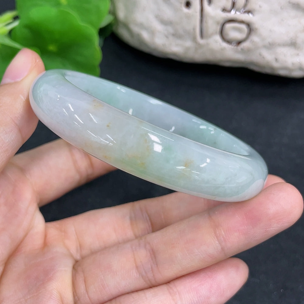 Jadeite Round Bangle Size 55.6 Total Weight Approx. 57.01g