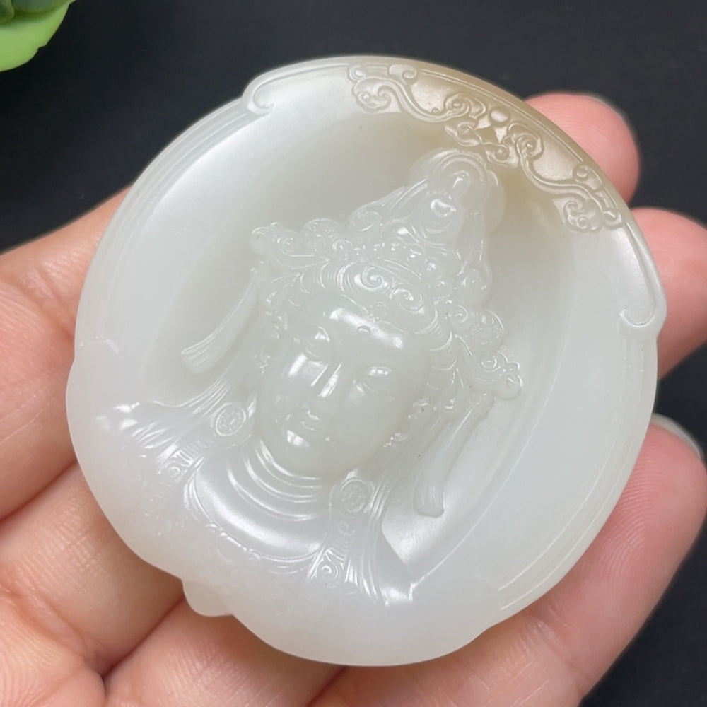 Hetian Jade Guanyin Pendant