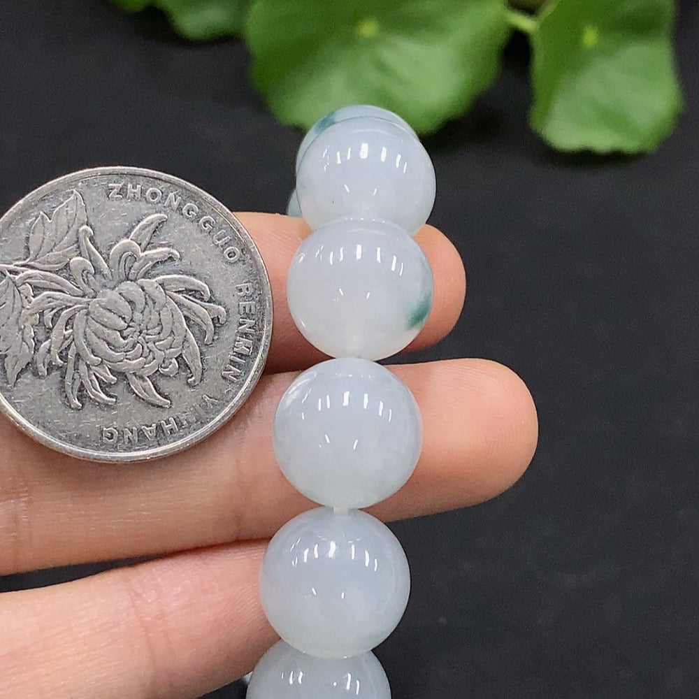 JadeiteBead Bracelet, Approx. 12mm, Total Weight Approx. 51.1g