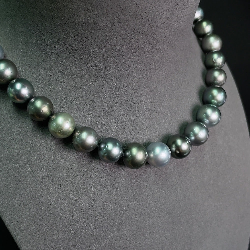 Seawater Pearl Strand Non-Gold Size 10.9-12.6mm Approx. Total Weight About 77.41g