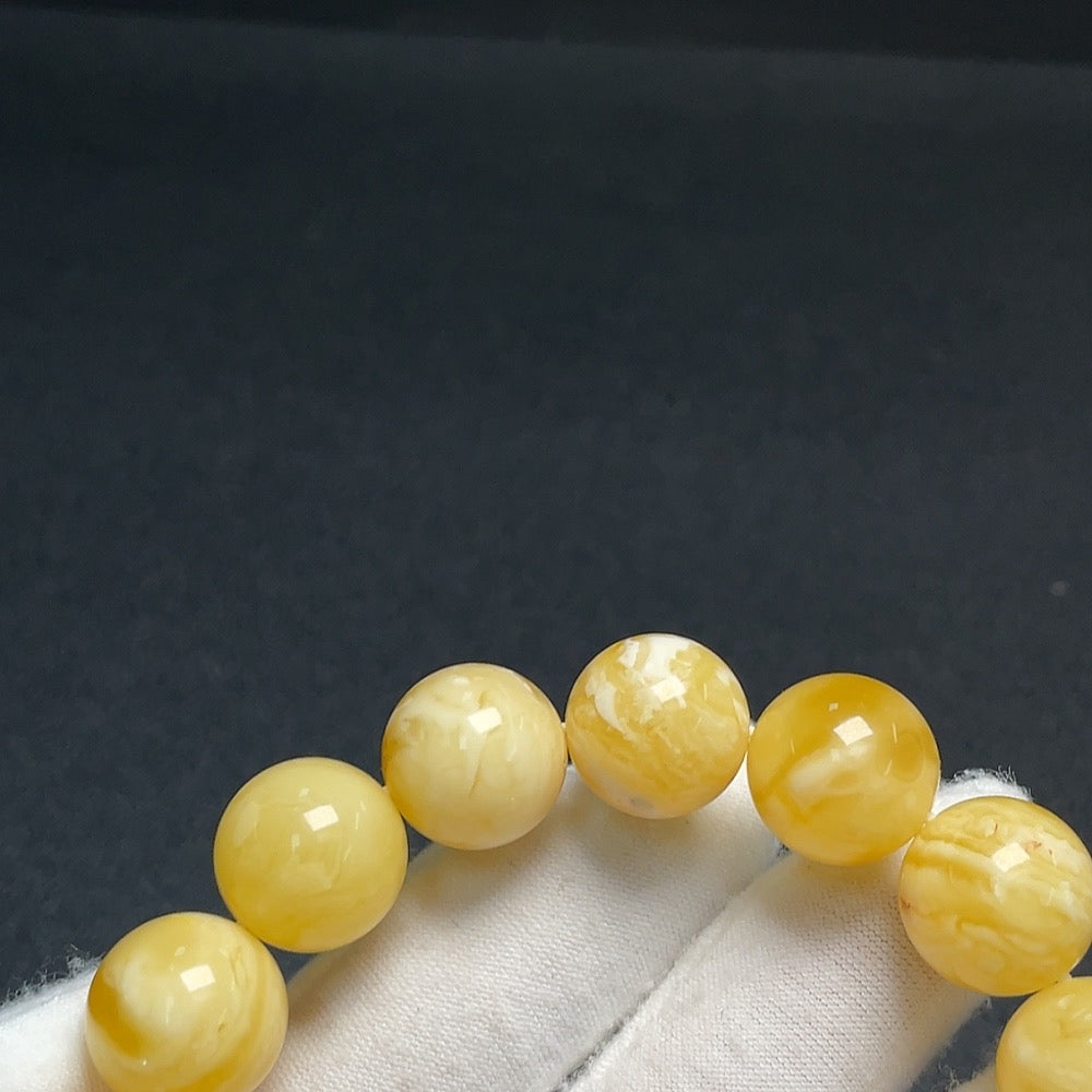Amber Beeswax Bracelet Total Weight Approx.24.33g Size Approx.14.2mm
