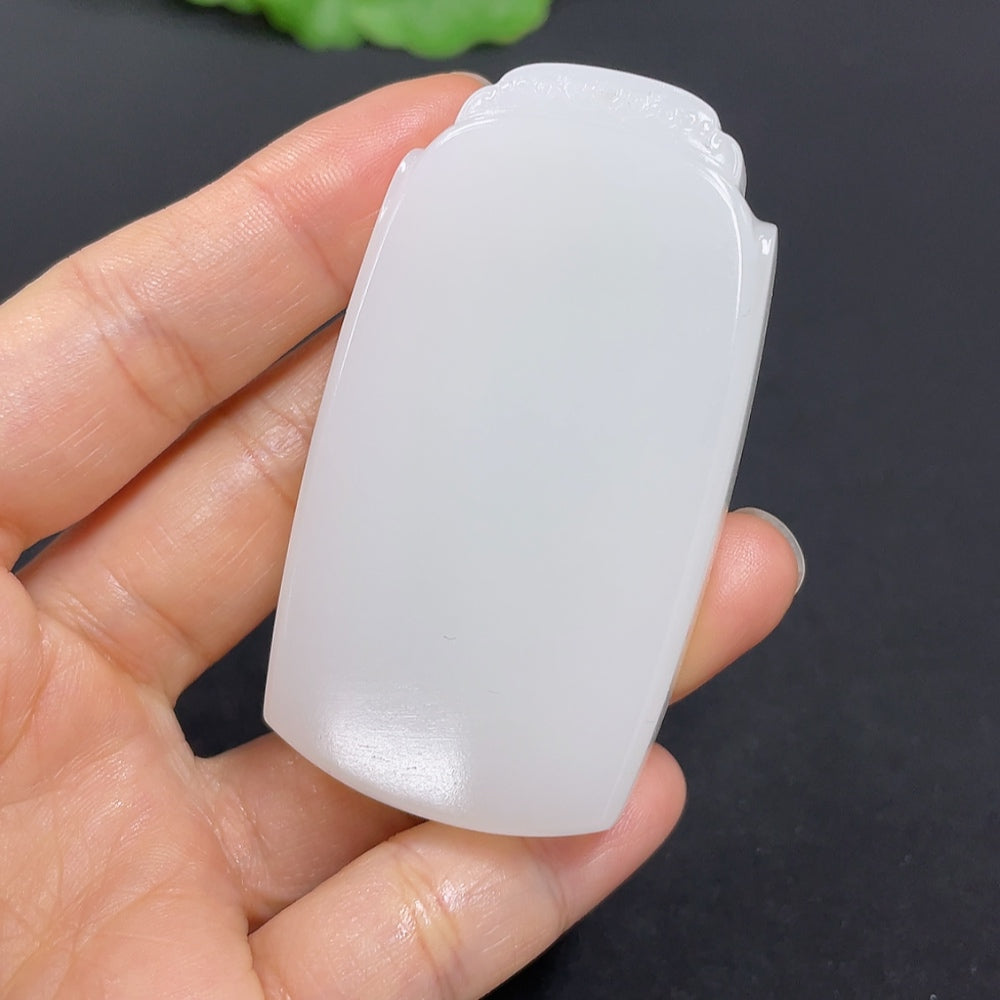 Hetian Jade Pendant Plain Pendant Total Weight Approx. 58.3g