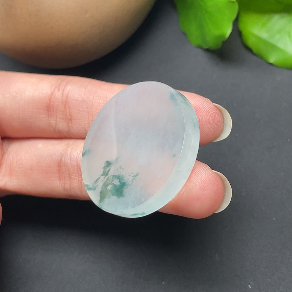 Jadeite Plain Pendant Total Weight Approx. 17.72g