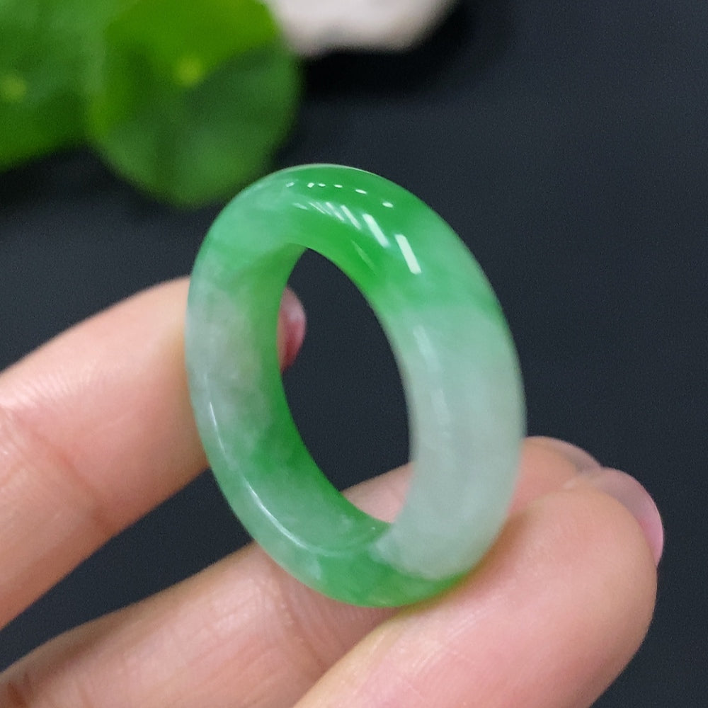 Jadeite Ring Size 23 Total Weight Approx. 6.8g