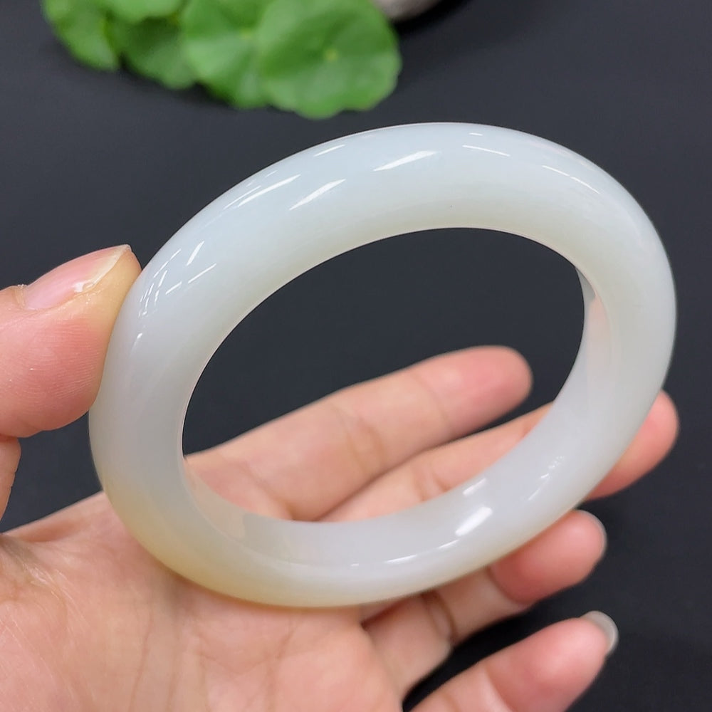 Hetian Jade Round Bracelet