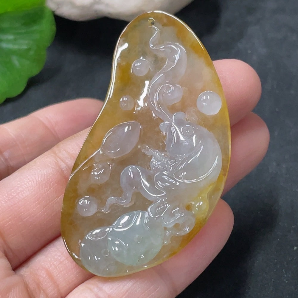 Jadeite Pendant Abundance Year After Year . | Huiliu Certified