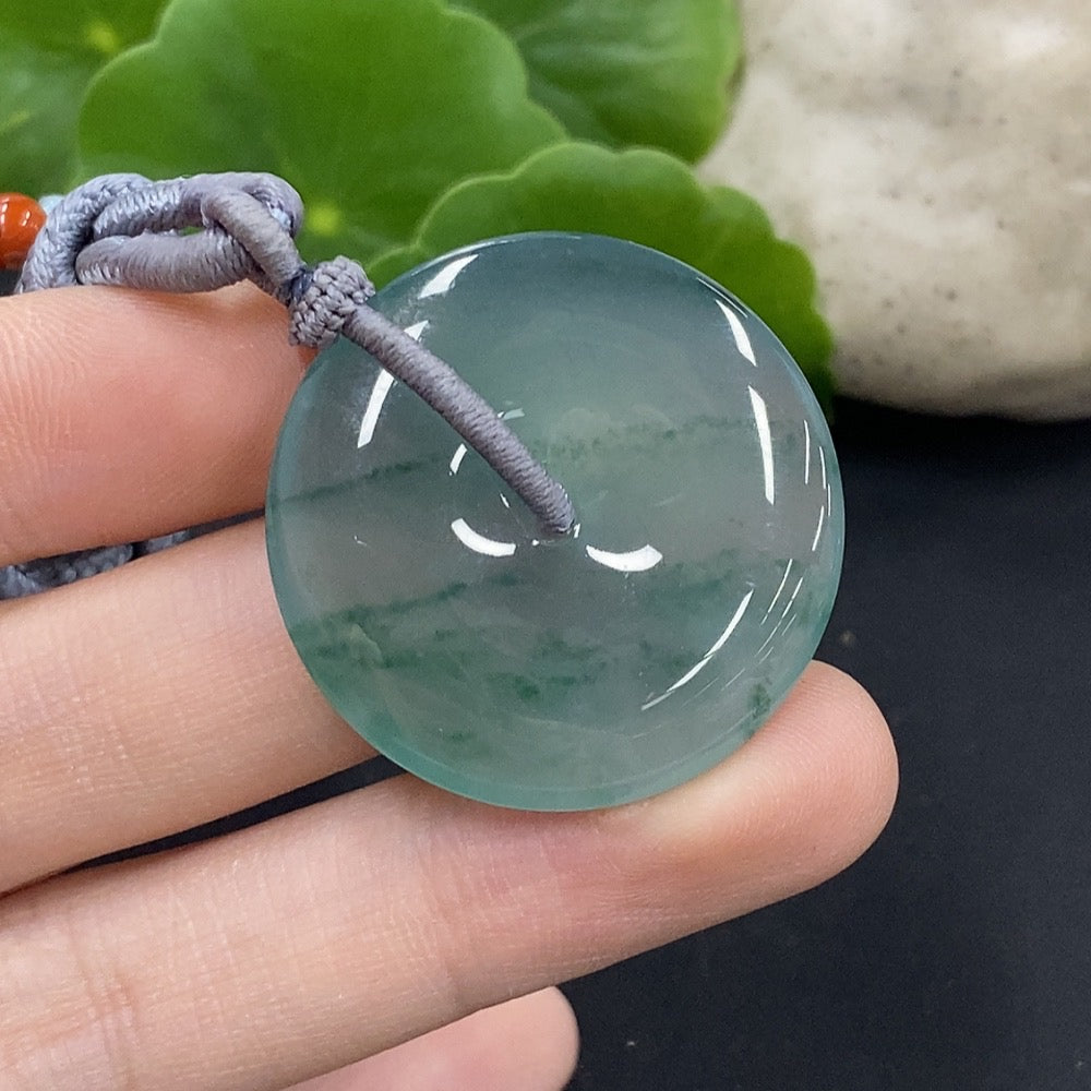 Jadeite Peace Knot Pendant Total Weight Approx. 13.62g