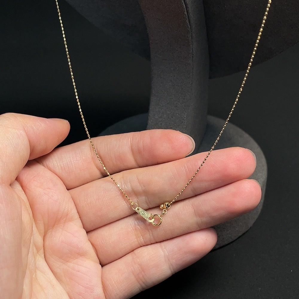 Seawater Pearl Inlaid Necklace 18k Gold Approx. 7.8mm Carat Product Weight Including Chain Approx. 2.98g