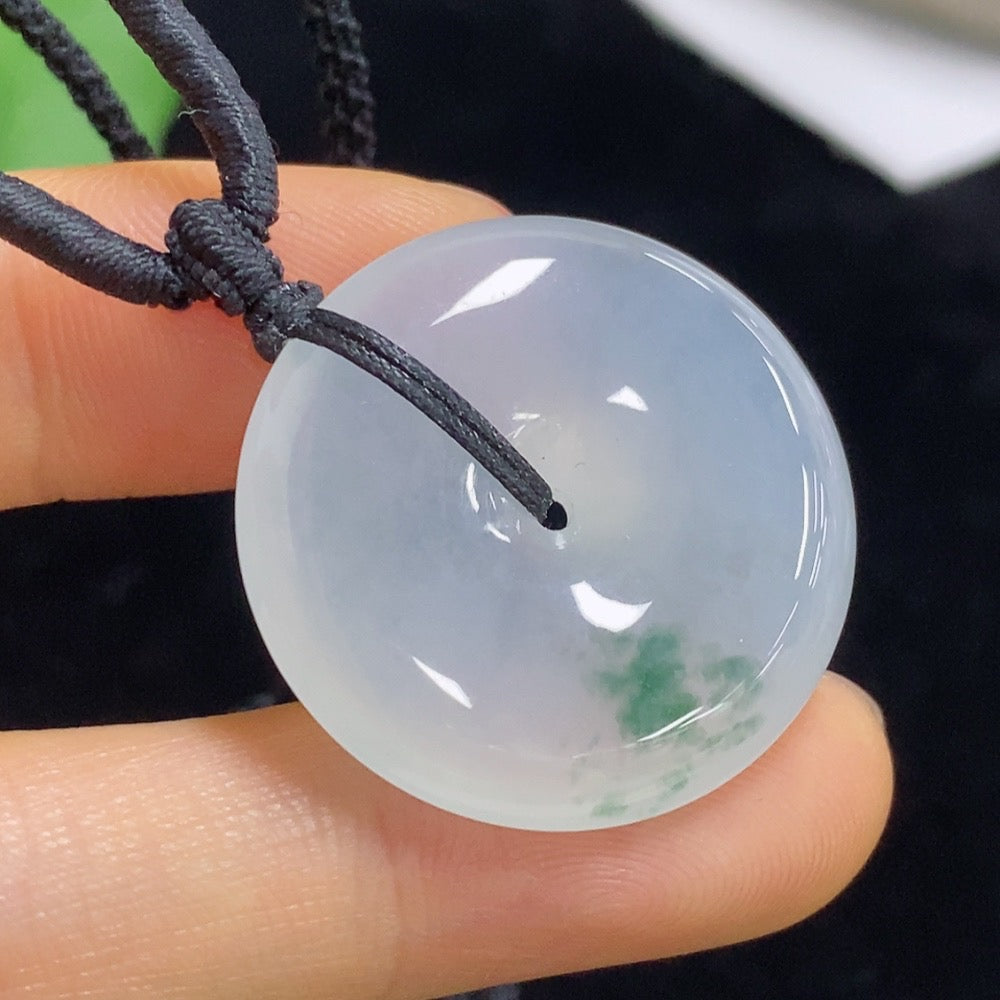 Jadeite Peace Knot Pendant Total Weight Approx. 11.1g (including rope weight)