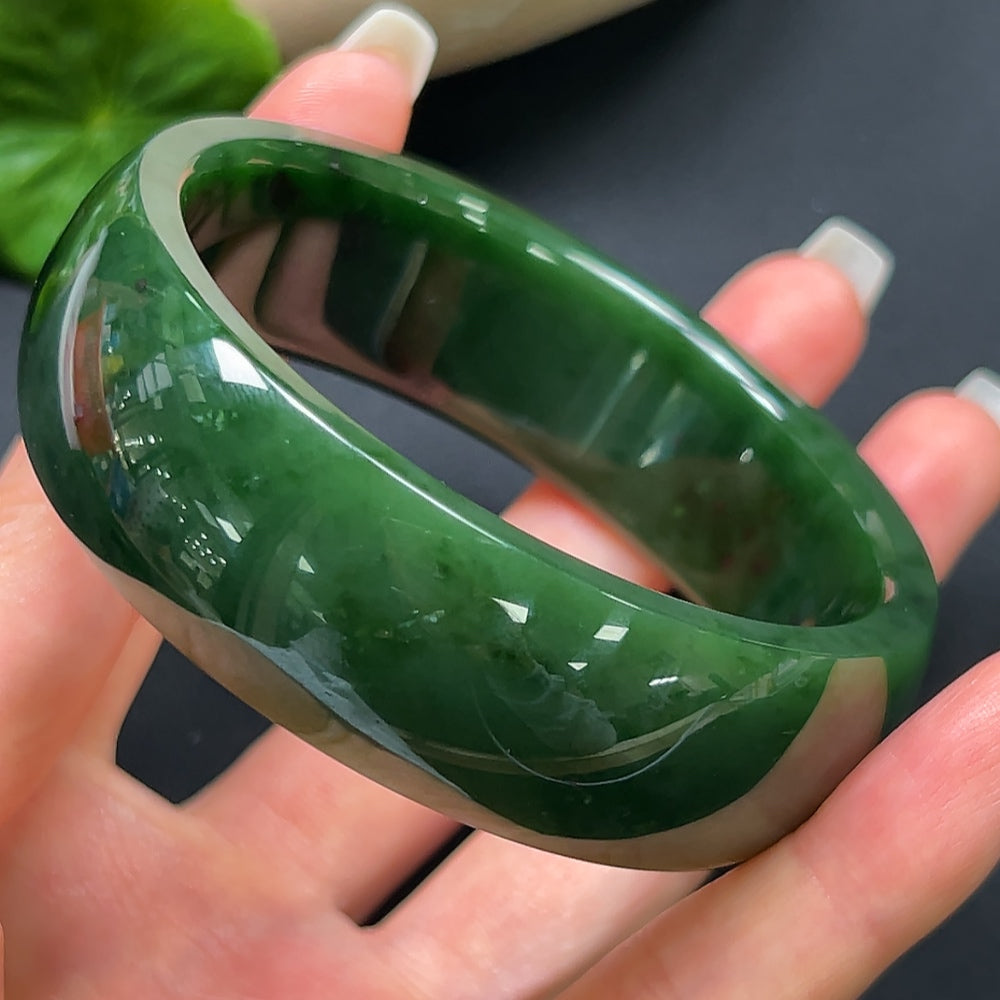 Hetian Jade Jasper Round Bracelet