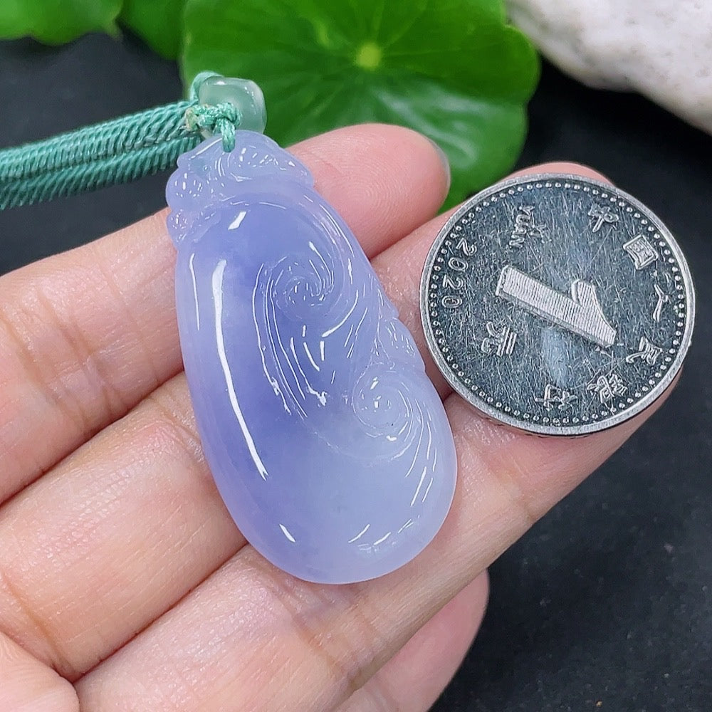 Jadeite Pendant Ruyi Non-Gold with Rope