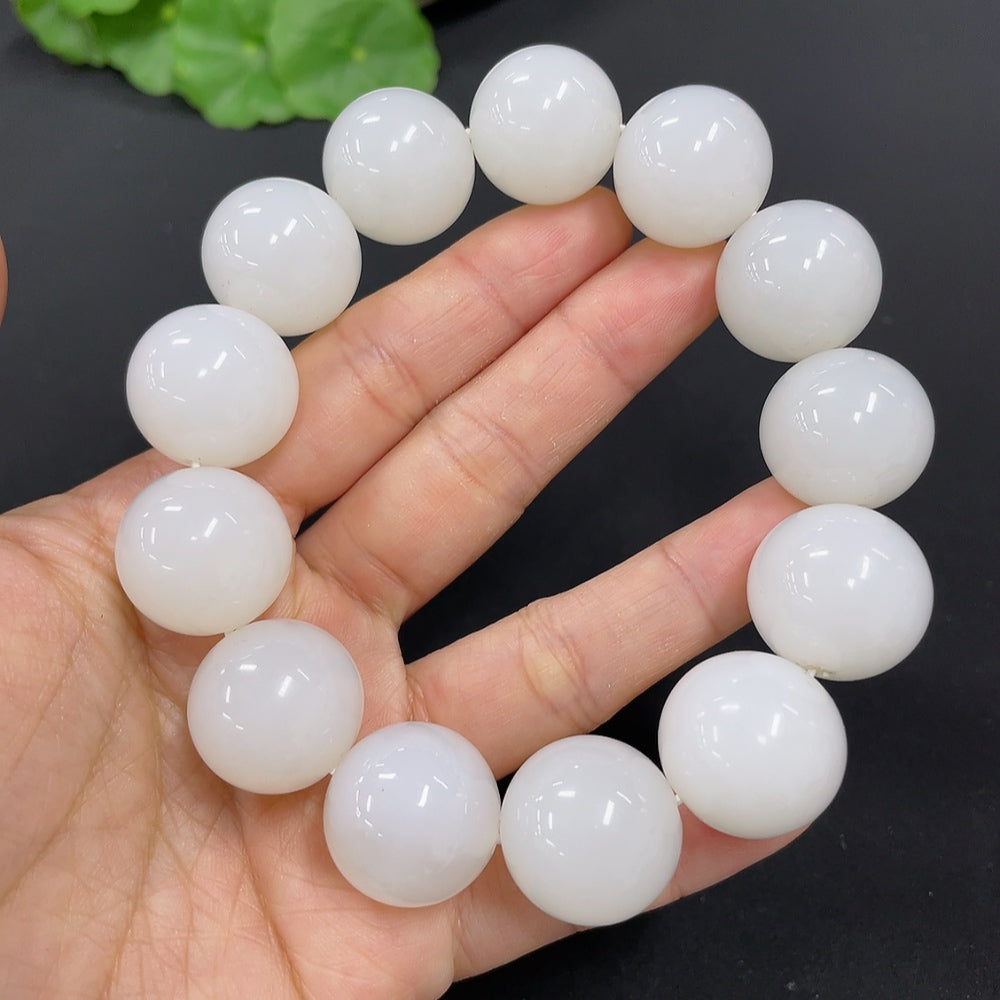 Hetian Jade Bracelet, Approx. 17.8mm, Total Weight Approx. 118.6g