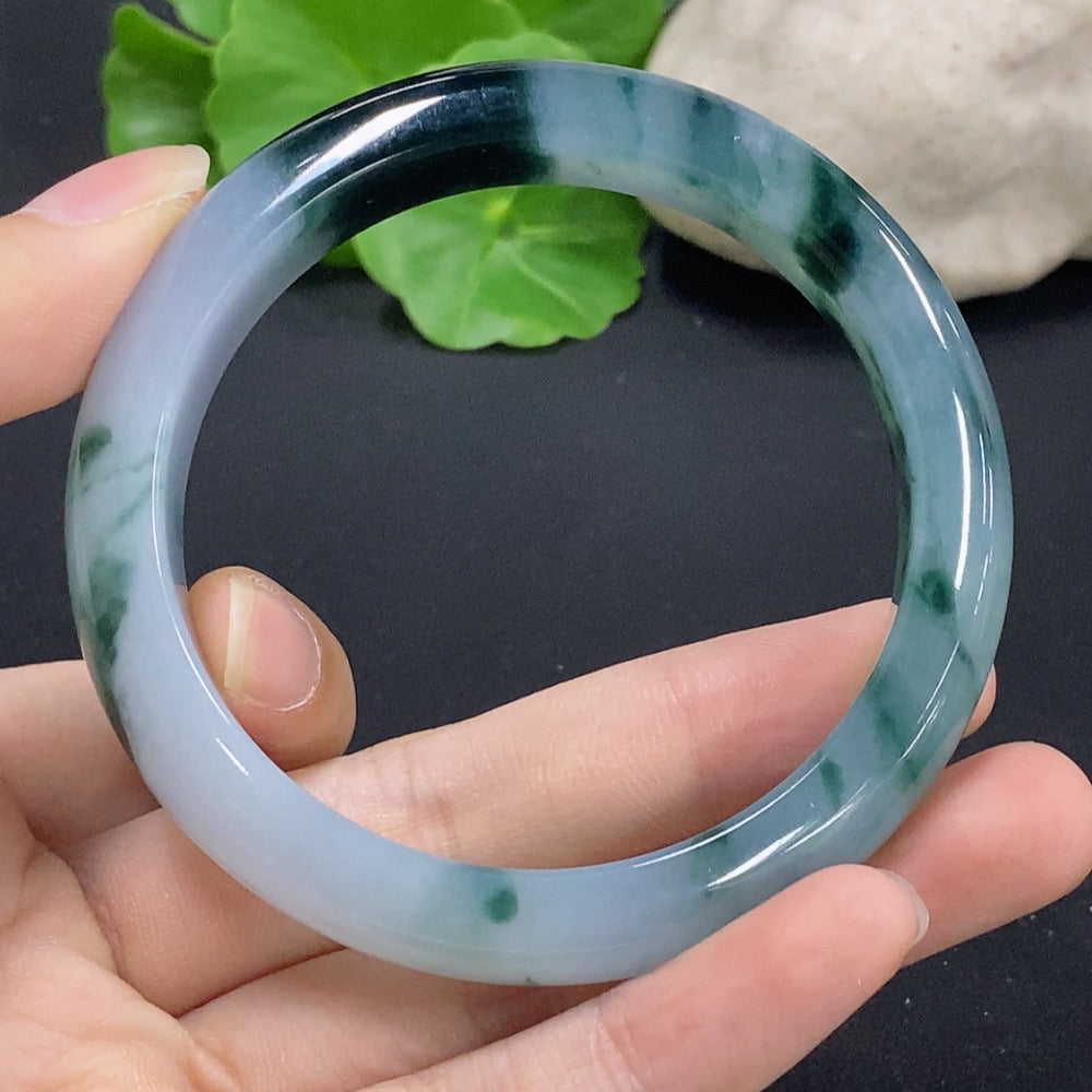 Jadeite Round Bracelet Size 56 Total Weight Approx. 53.4g
