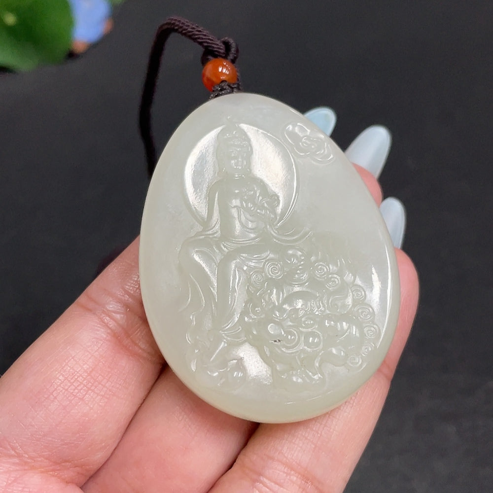 Hetian Jade Pendant Guanyin