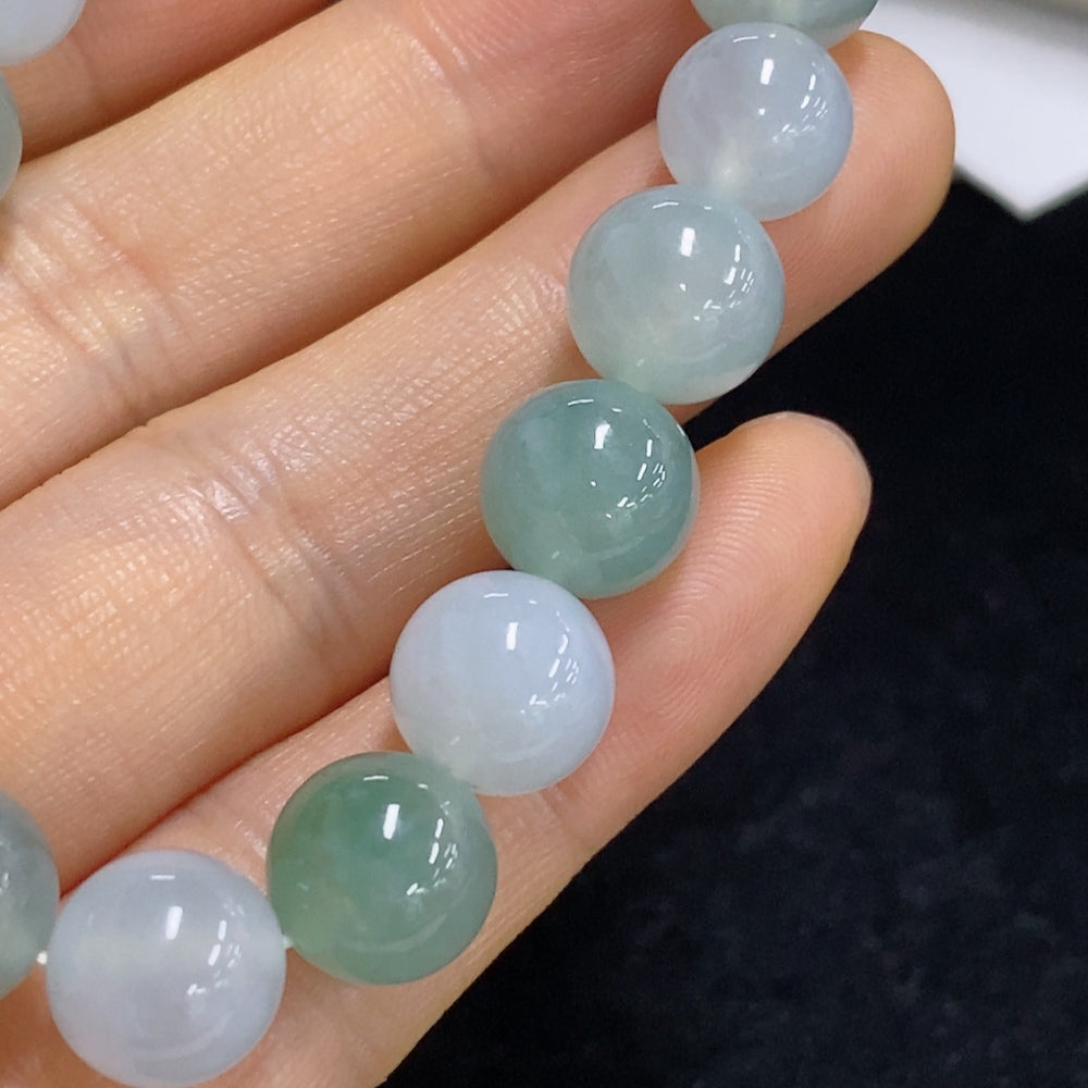 Jadeite Beaded Necklace . 10mm About | Huiliu Certified