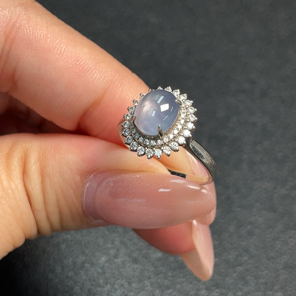 Sapphire Ring No Diamond . | Huiliu Certified