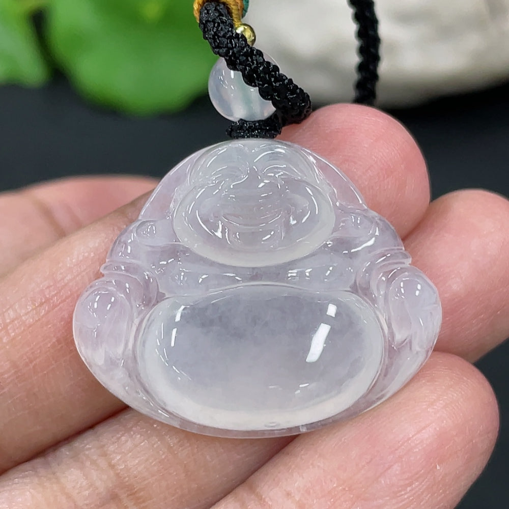 Jadeite Buddha Pendant Total Weight Approx.8.84g Beads Non-A Non-Gold