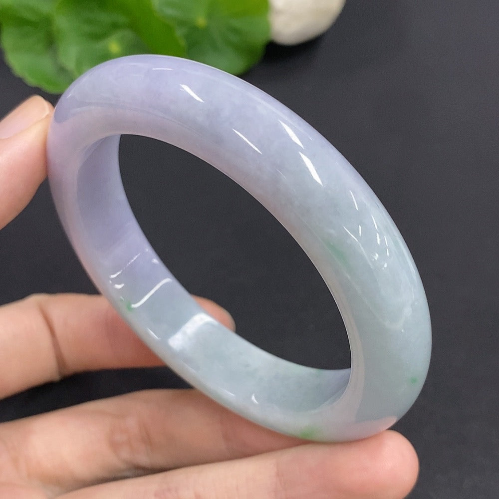 Jadeite Round Bangle Total Weight Approx. 68.2g Size 57.2