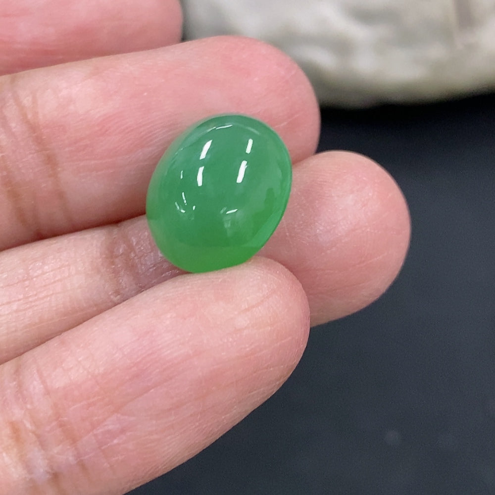 Jadeite Cabochon Total Weight Approx.1.6g