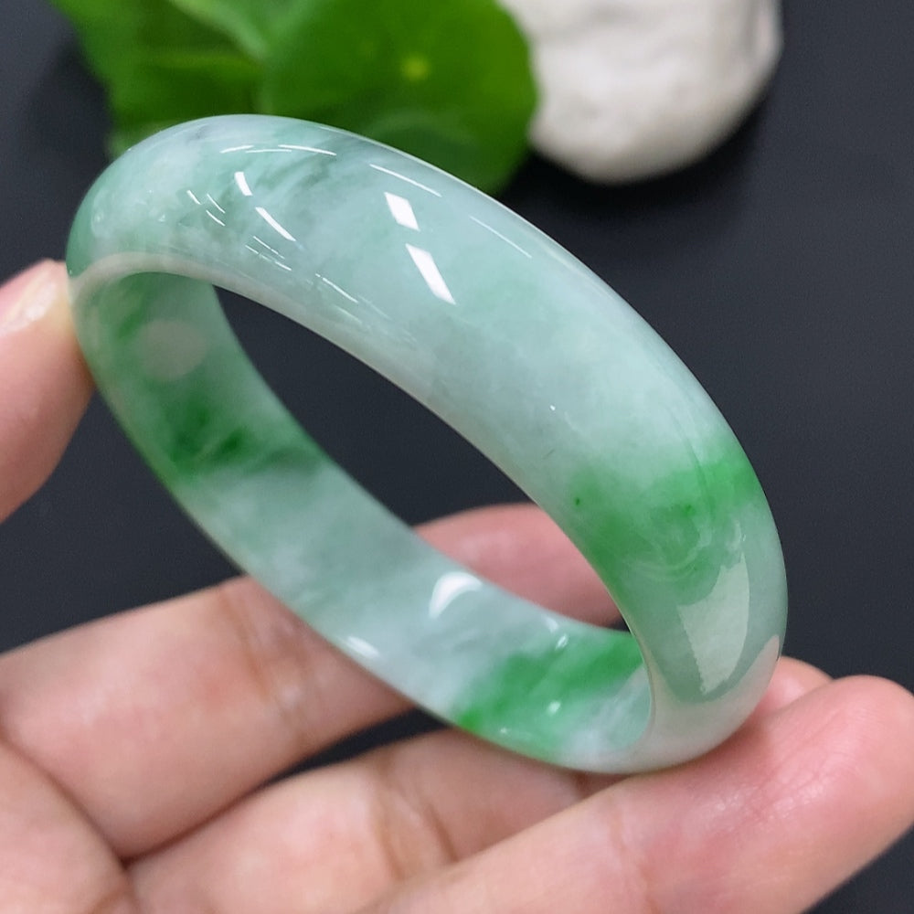 Jadeite Noble Consort Bracelet Size 54.5/48.6 Total Weight Approx. 39.2g
