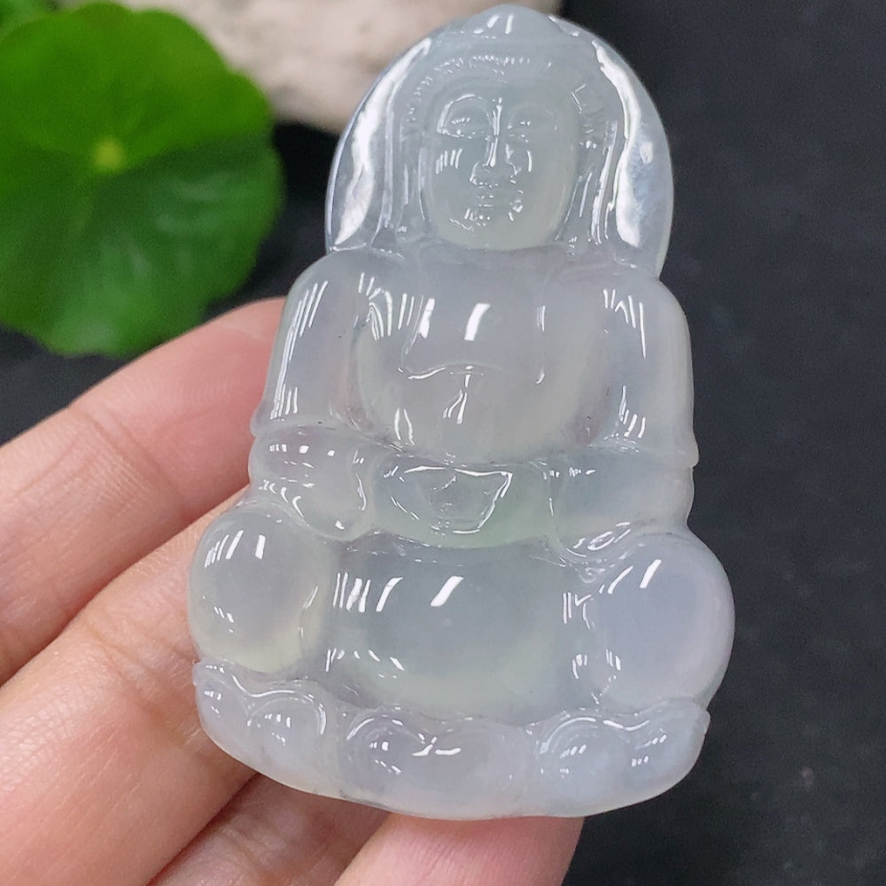 Jadeite Pendant Guanyin, . | Huiliu Certified