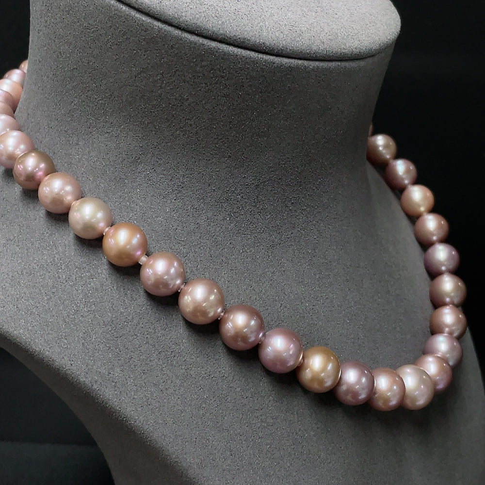 Pearl bead necklace, non-, approximately, size about 9.4-12.2mm | Huiliu Certified