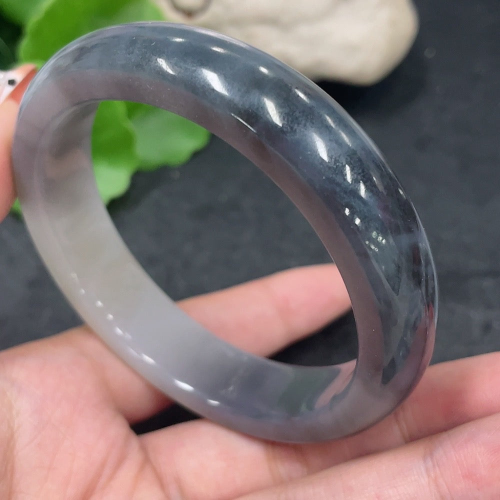 Hetian Jade Round Bracelet Size 57.5 Total Weight Approx. 61.5g