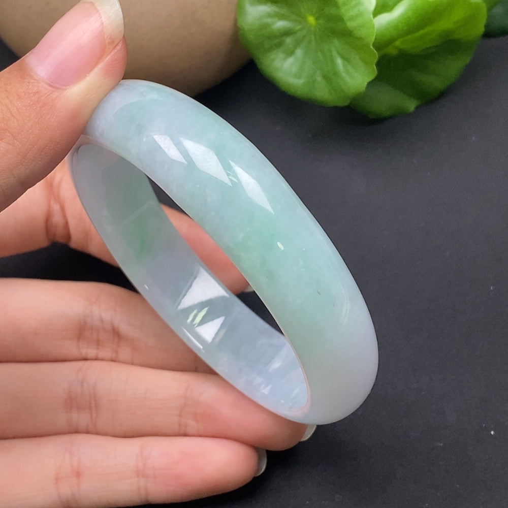 Jadeite Round Bracelet Size 57.7 Total Weight Approx. 55.51g