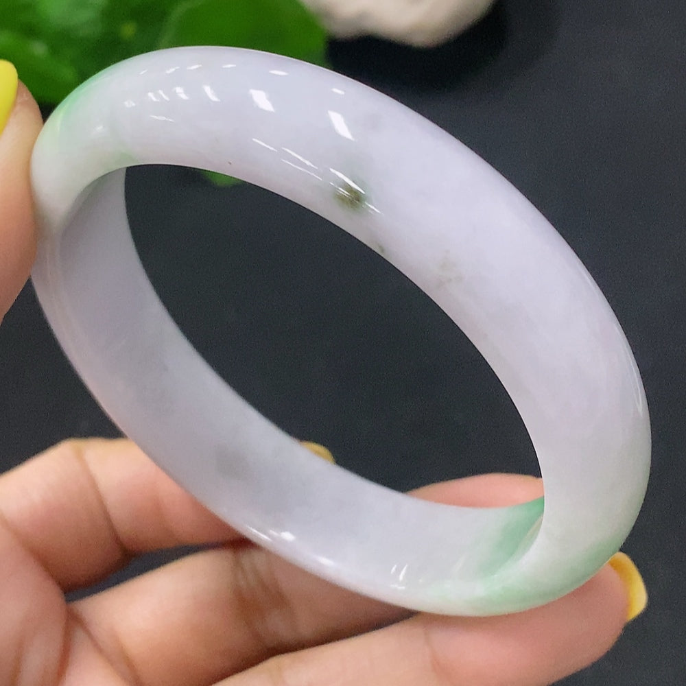 Jadeite Round Bracelet Size 57.3mm Total Weight 53.23g