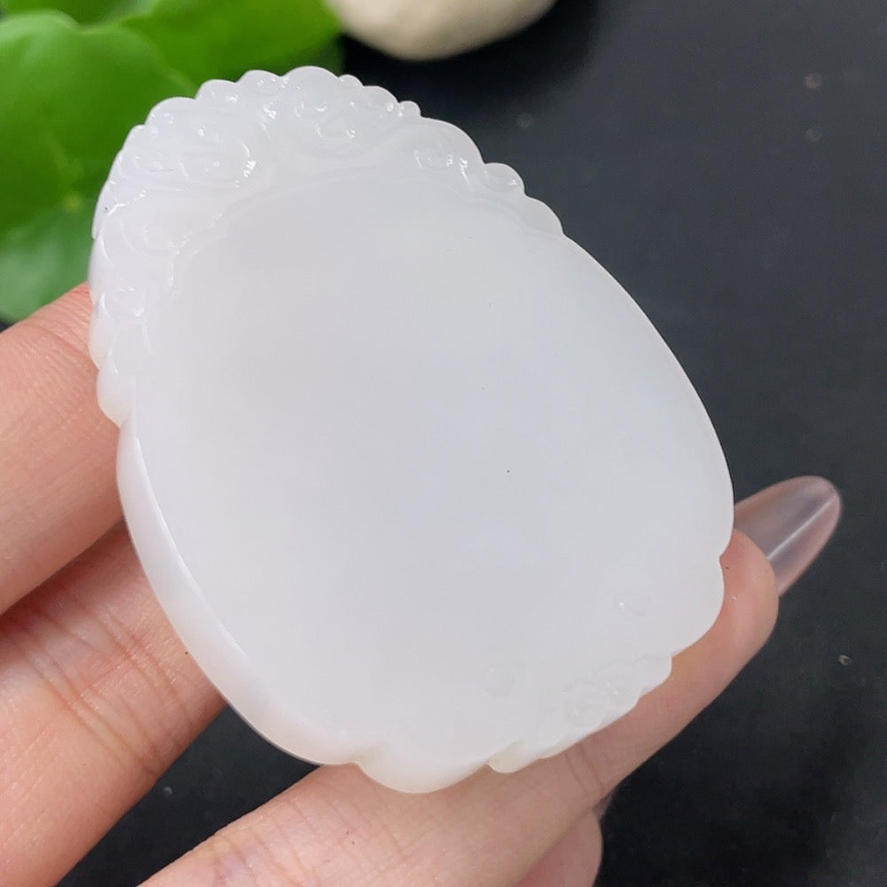Hetian Jade Pendant Antique Plaque Total Weight About 43.6g