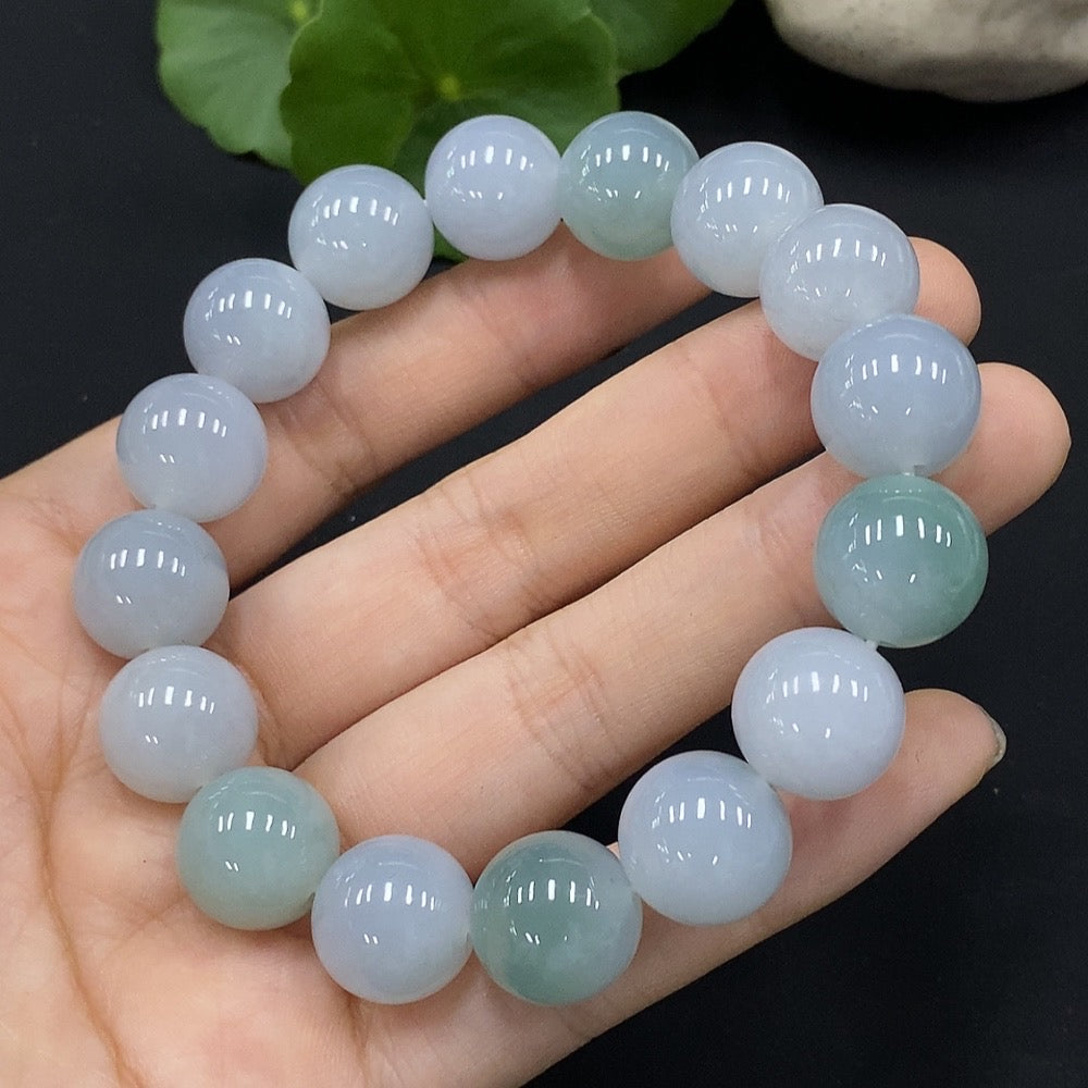 Jadeite Bracelet Approx.13.3mm Total Weight Approx.63.97g
