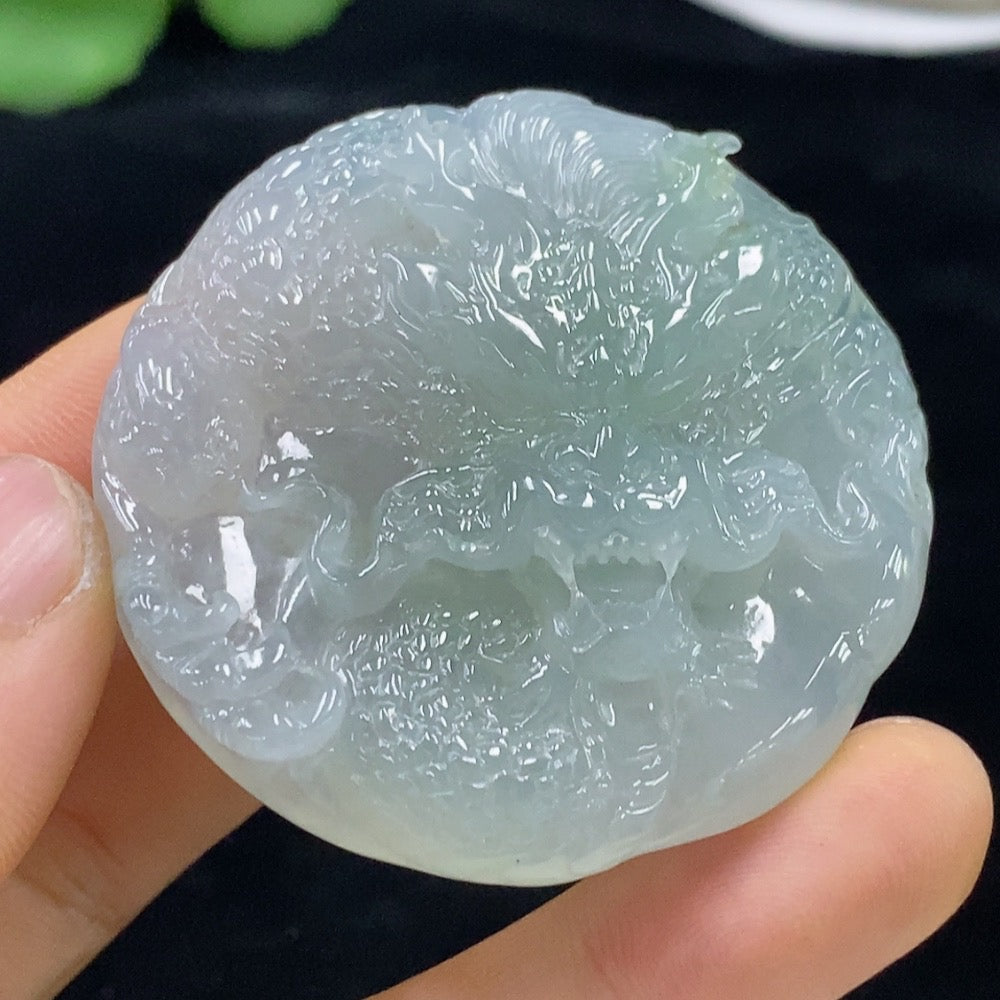 Jadeite Dragon Pendant Total Weight Approximately 43g