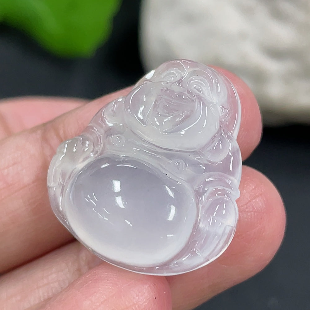 Jadeite Buddha Pendant, Total Weight Approx. 4.55g