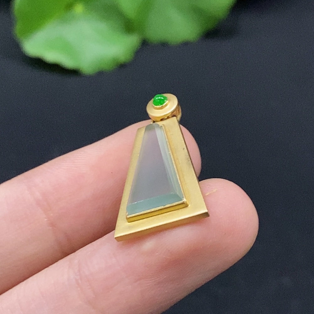 Jadeite Pendant with Setting . | Huiliu Certified