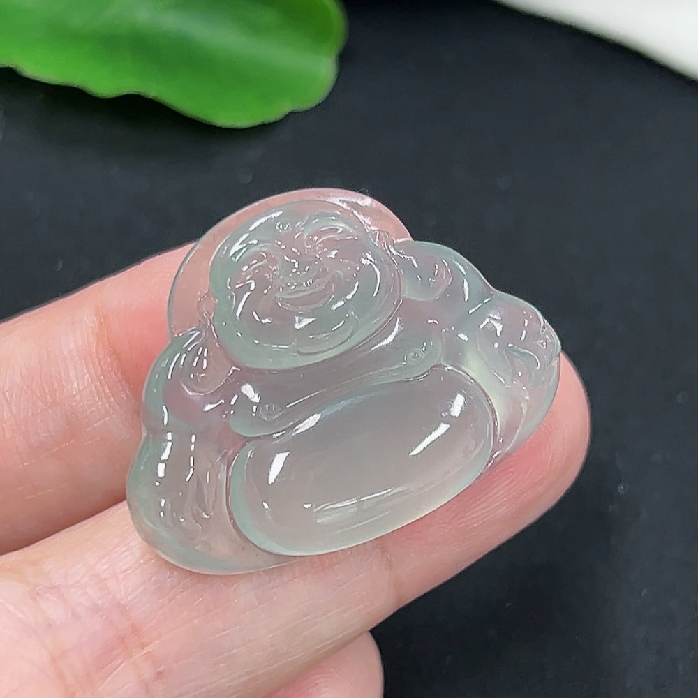 Jadeite Buddha Pendant Total Weight Approximately 6.1g