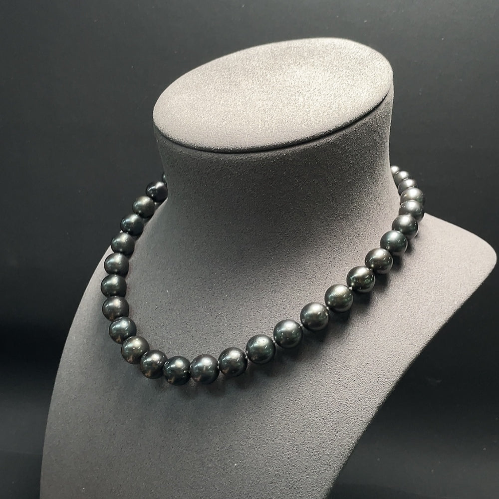 Seawater Pearl Necklace Non-Gold Total Weight Approx. 69.6g Size 8.8-11.7mm
