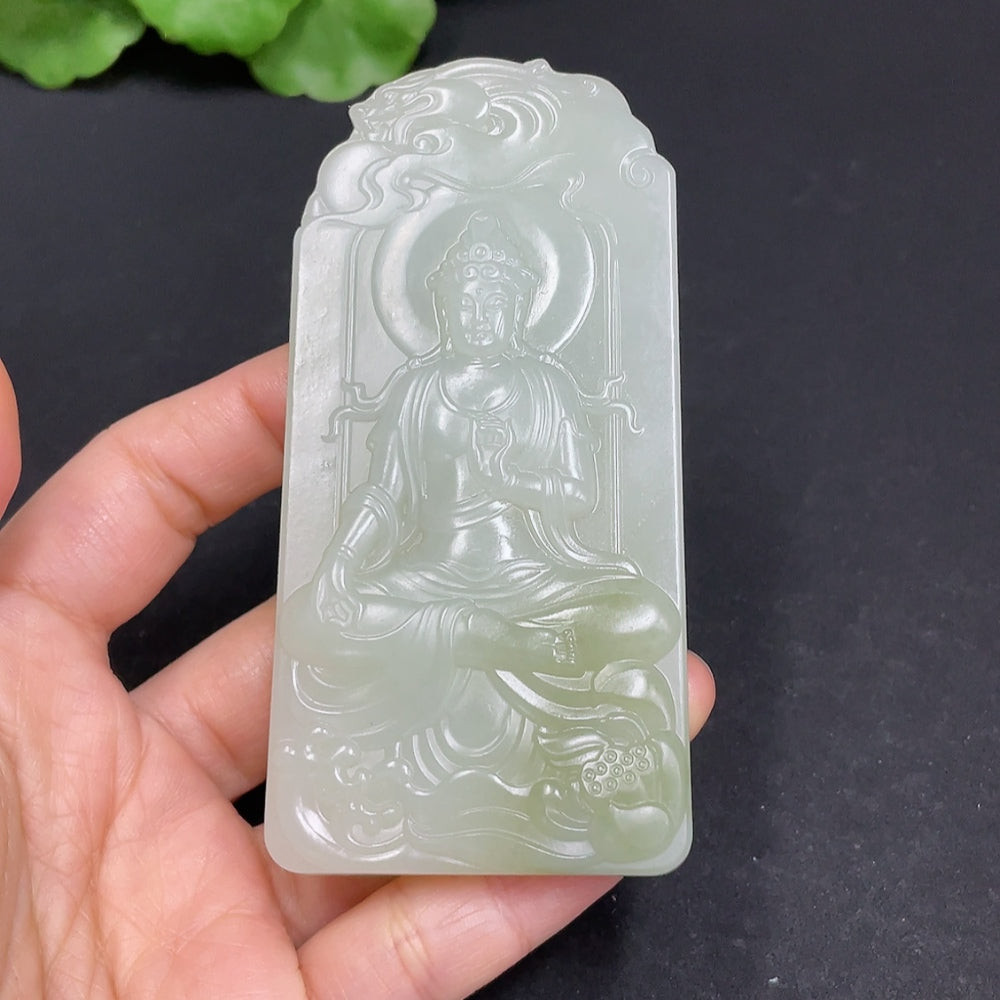 Hetian Jade Pendant Guanyin Total Weight Approx. 92g