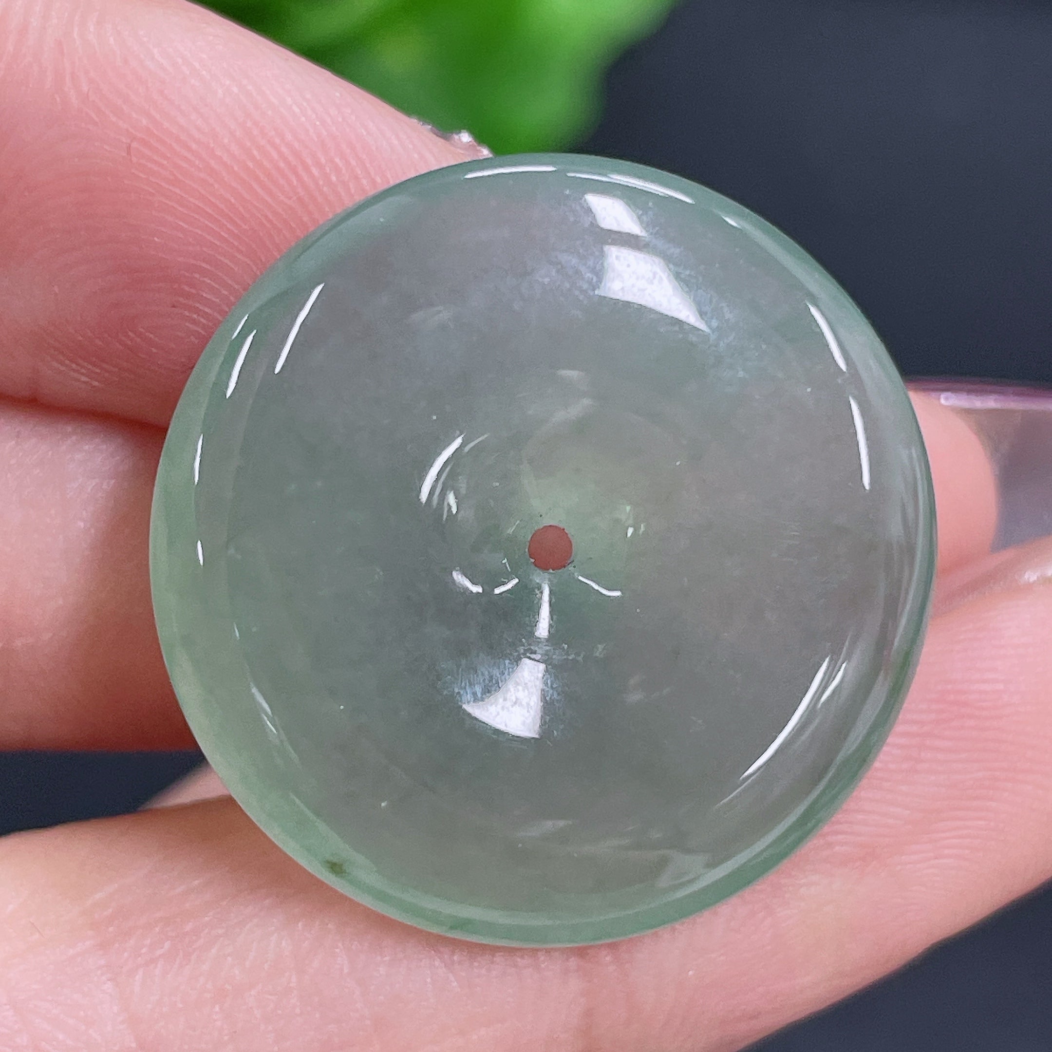 Jadeite Pendant Safety Buckle Total Weight Approx. 7.86g